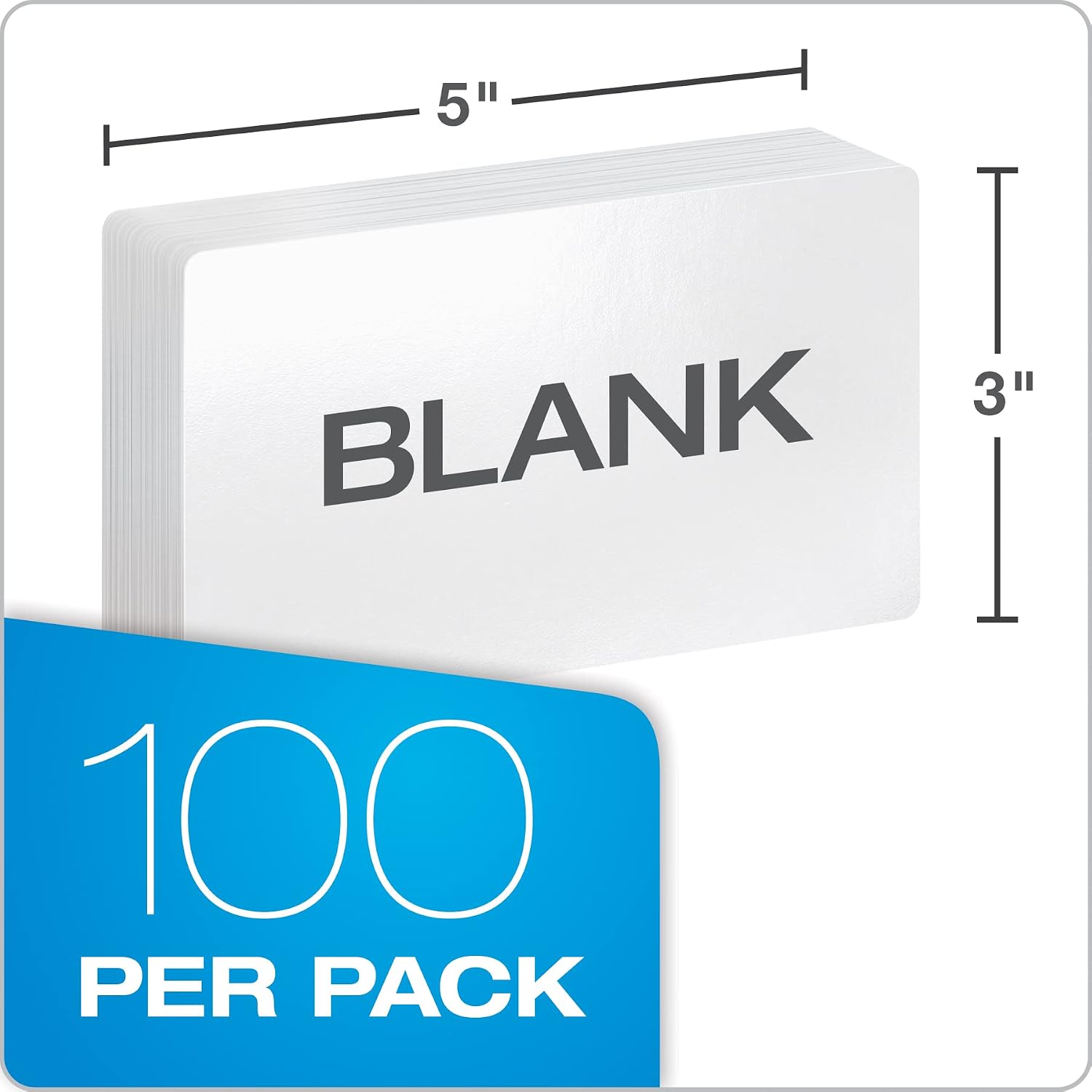 Oxford Dry Erase Index Cards, 3x5 Blank, Reusable Flash Cards, Double Sided Dry & Wet Erase Cards for Gaming, Study or Vocabulary, 100-Pack (63515) image 3