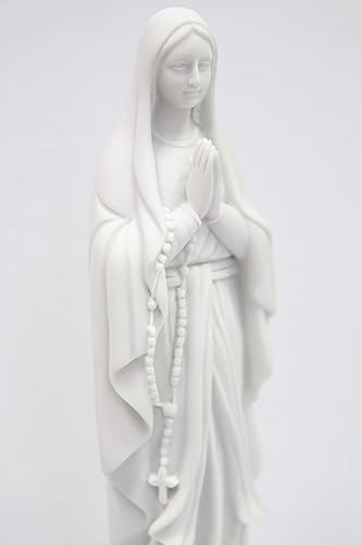 Miniatura 4 de Vittoria Collection Figura de estatua de Virgen María de Lourdes de 11.5 pulgadas, fabricada en Italia