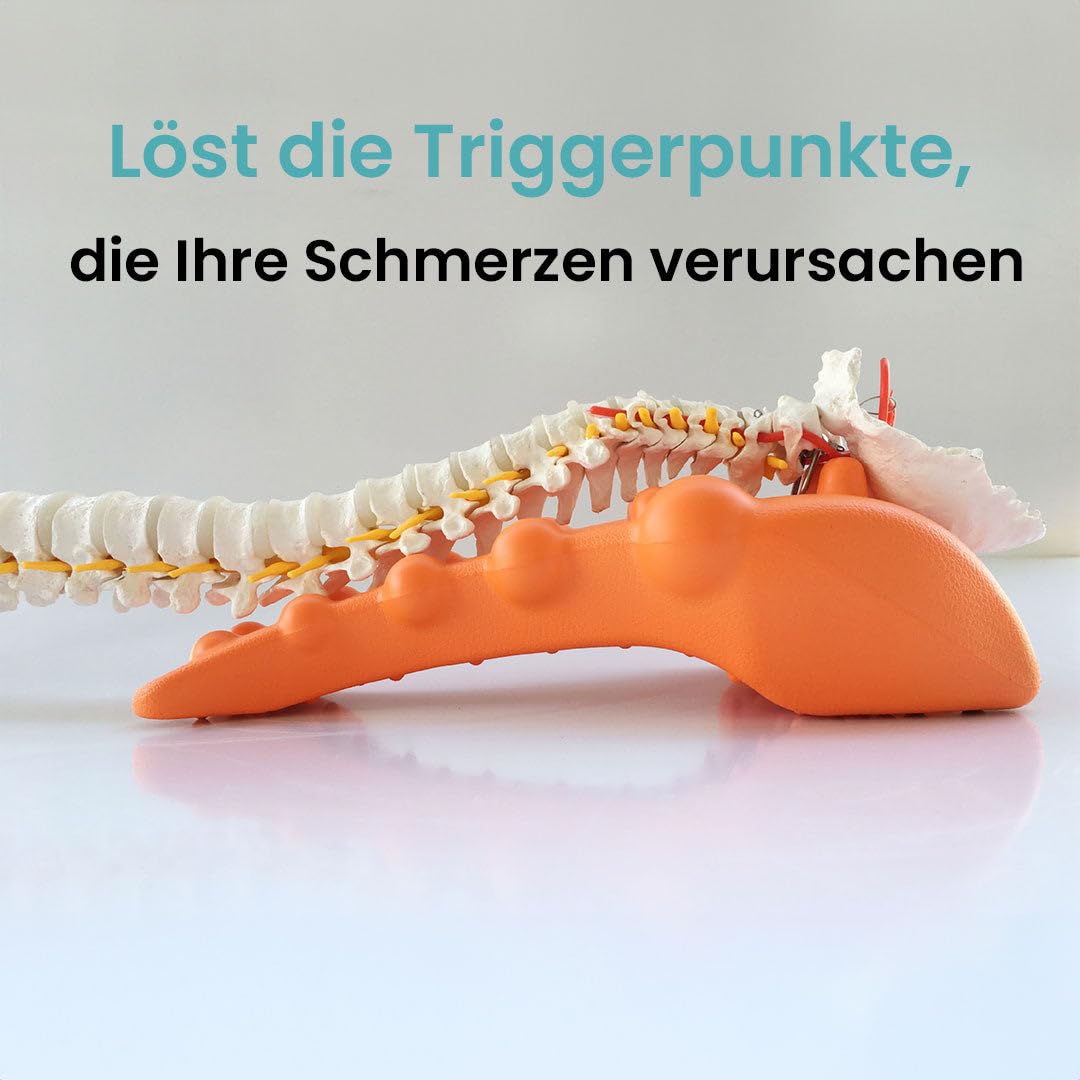 MEIION TheraPoint-Triggerpunkt-Massagegerät Original Rückenstrecker Align Nacken-Kissen für Nacken- und Schulterentspannung, Oberer Rücken Massagepunkt, TMJ Schmerzlinderung, Halswirbel