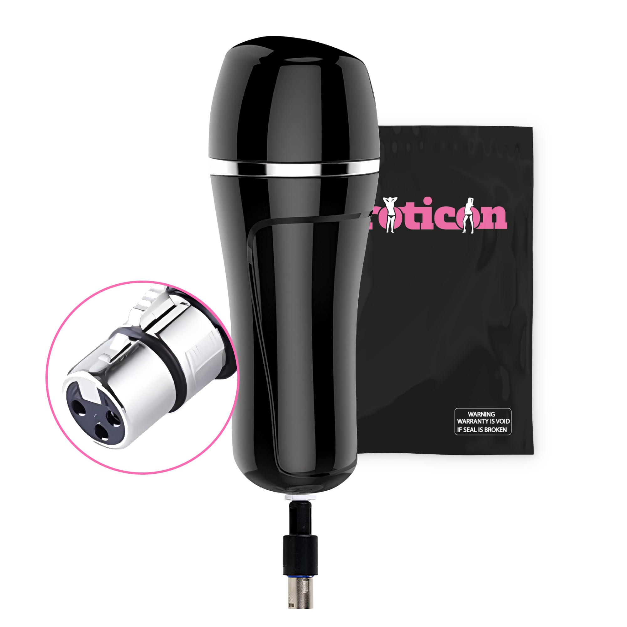 Masturbateur de poche Eroticon – Masturbateur vaginal réaliste, accessoire pour machine sexuelle – Compatible 3XLR – Canal doux et texturé pour des jeux solo intenses