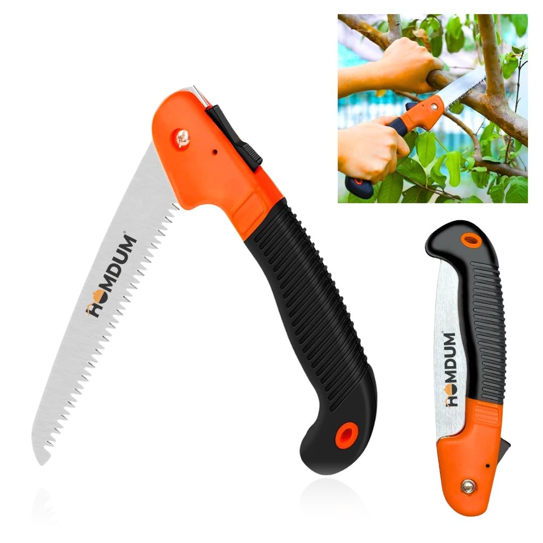 Homdum folding saw for tree cutting with Secure Lock, hand saw for wood cutting, Branch Cutting Pruning Saw for Gardening 180mm (B0BRNM3YHP) Amazon Price History, Amazon Price Tracker