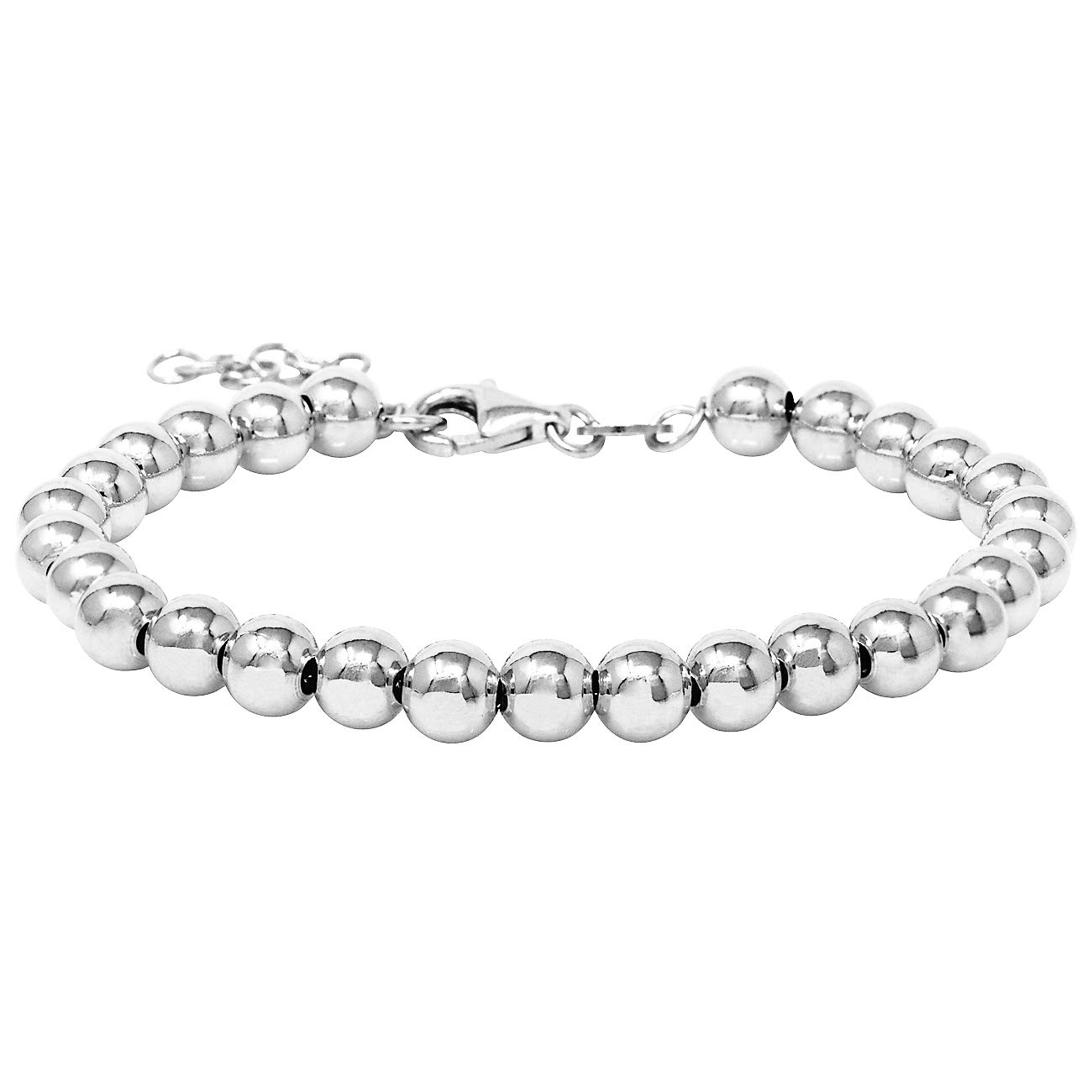 inSCINTILLE Bracciale a palline Luna in argento rodiato