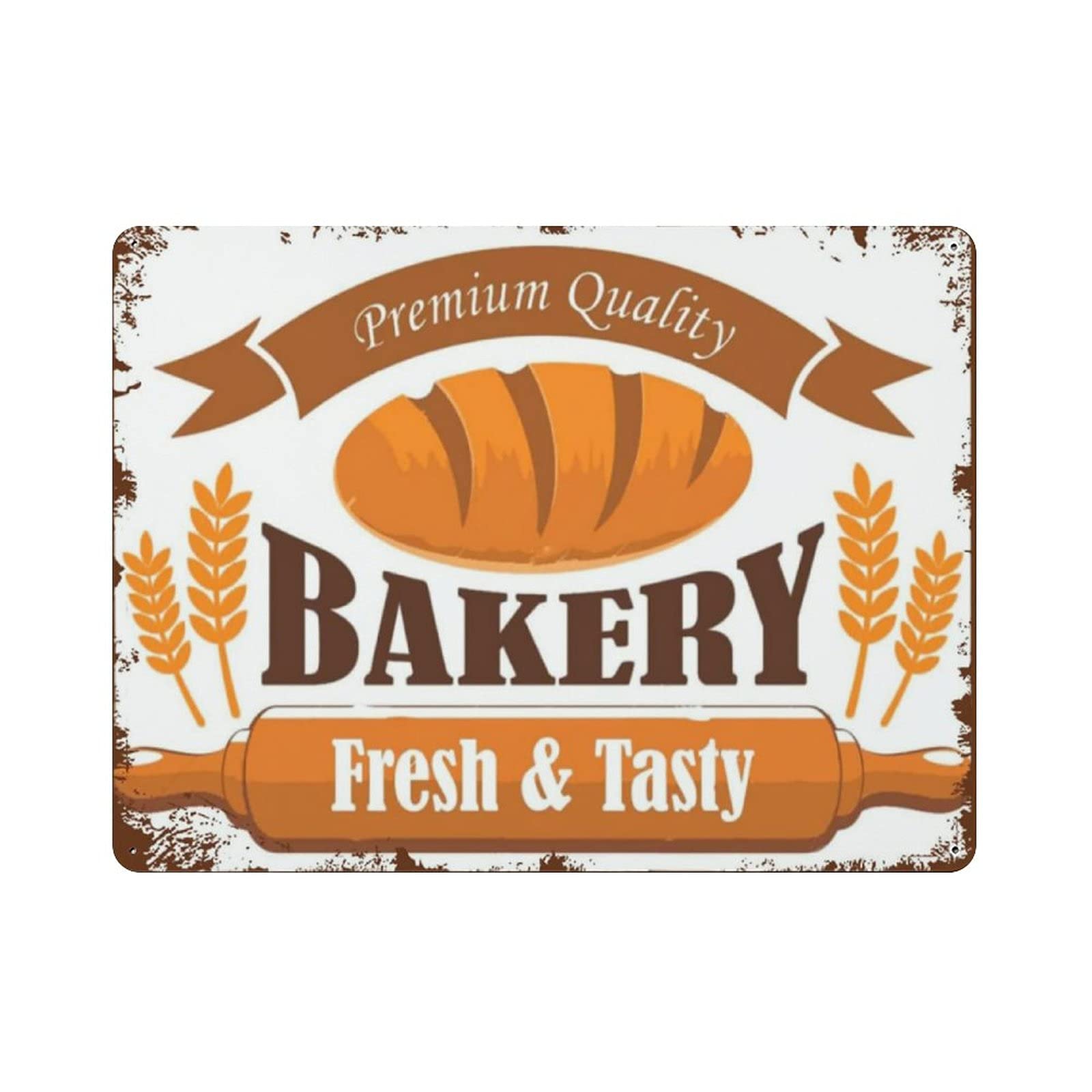 Metal Tin Sign Premium Quality Bakery Vintage Tin Poster Metal Sign Wall Decoration Country Kitchen Home Garage Decor 12"x16"