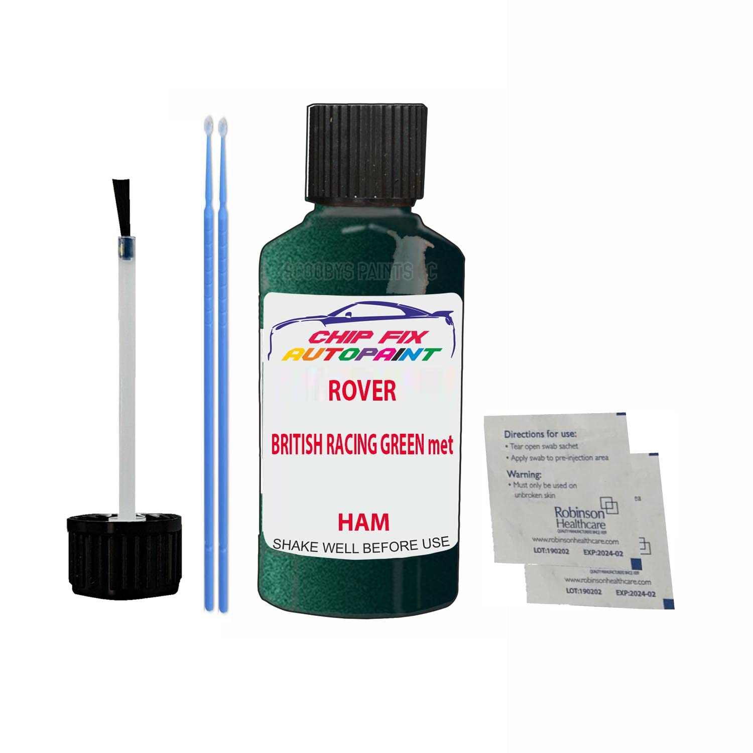 Scoobys Paints Back In The Mix British Racing Green Met Touch Up Paint For Rover Mgf Ham 1995-2002 30Ml Bottle Brush Scratch Stone Chip Repair Pen