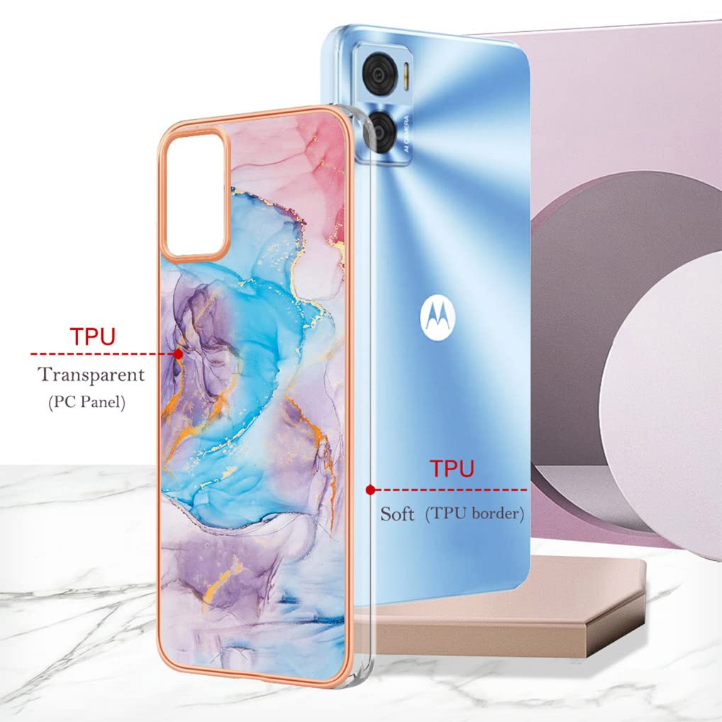 EASSGU TPU Silicone Custodia per Motorola Moto Edge 30 Neo (6.28 Inches), Cover Protettiva in Silicone TPU Motivo Dipinto Trasparente - Panda