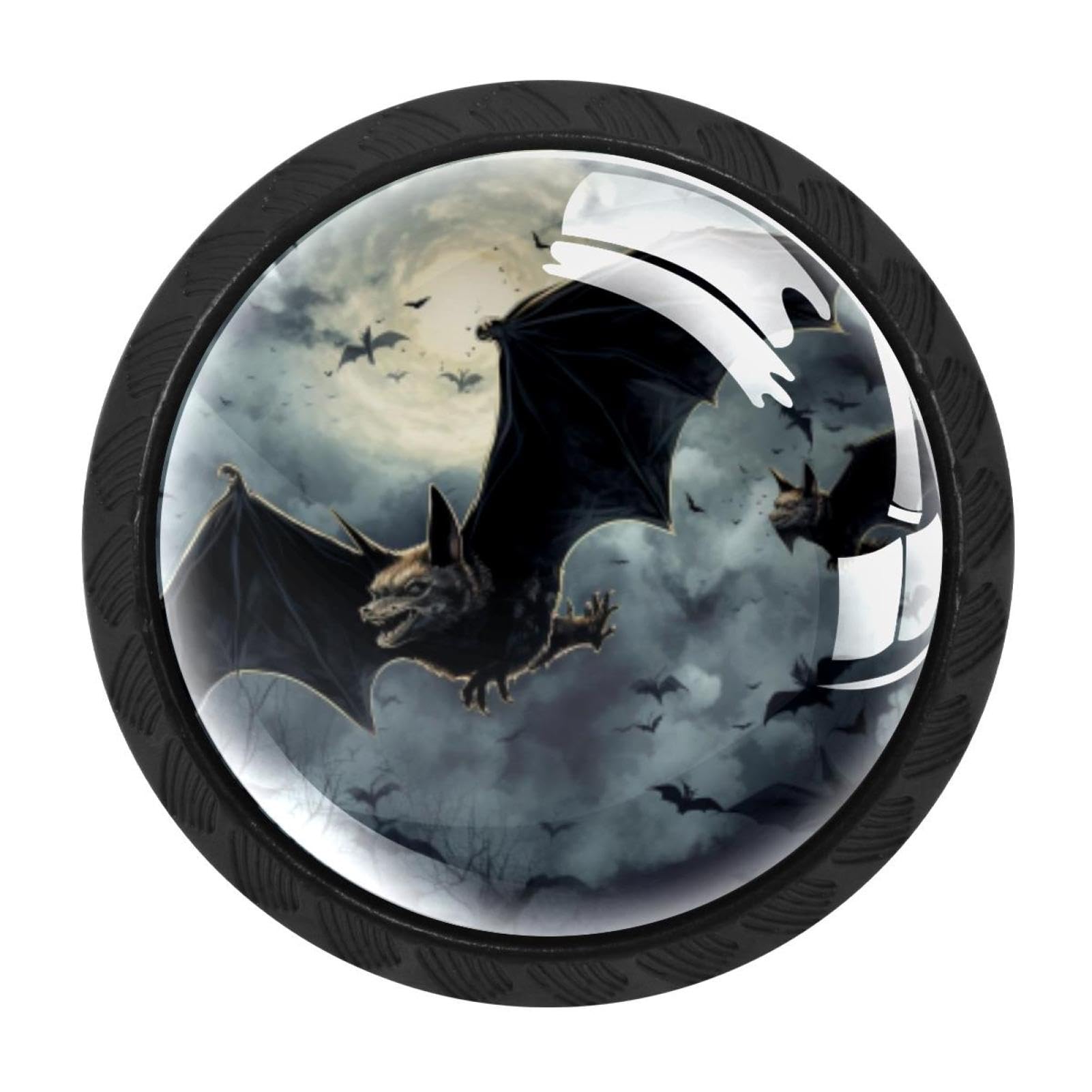 CHENZZZZ 4 Pack Bat Drawer Knob Cabinet Hardware