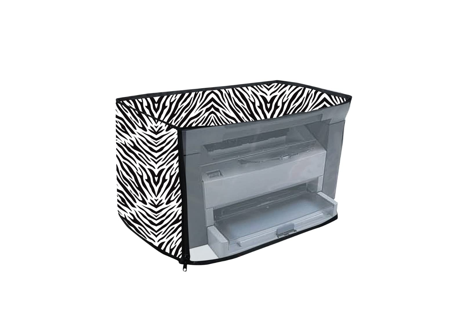 HomeStore-YEP Presents PVC Dustproof Waterproof Printer Cover with Zipper for HP Laser Jet M1005 Printer (17 x 11 x 11.12 Inches) Zebra Print (B0BVH1VY9C) Amazon Price History, Amazon Price Tracker