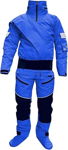 Trajes secos 2023 para hombres en agua fría traje de rescate con capucha desmontable para barranquismo de agua blanca, kayak exploración