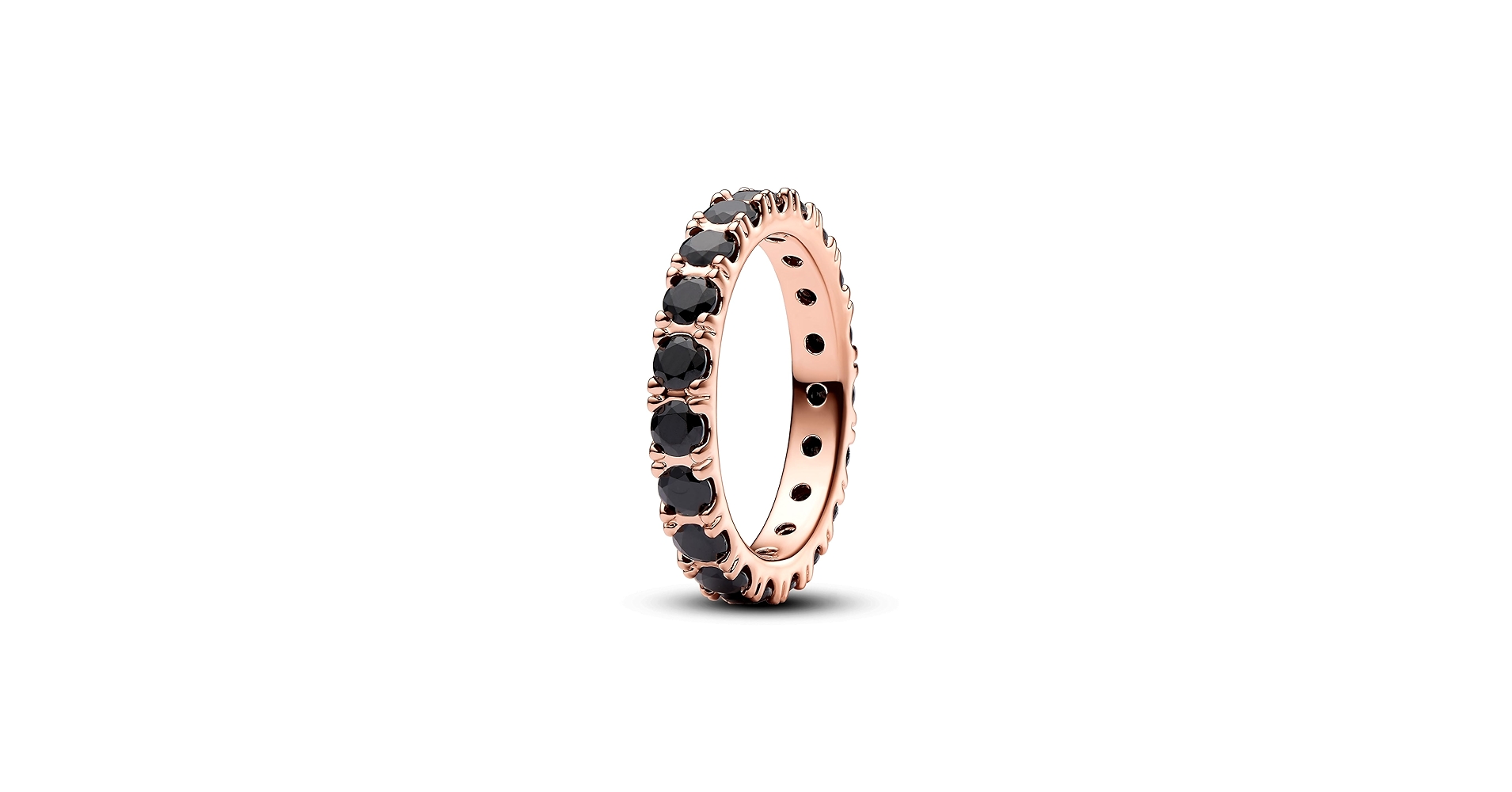 pandora twince 新品 Amazon.com: Pandora Black Sparkling Row Eternity Ring
