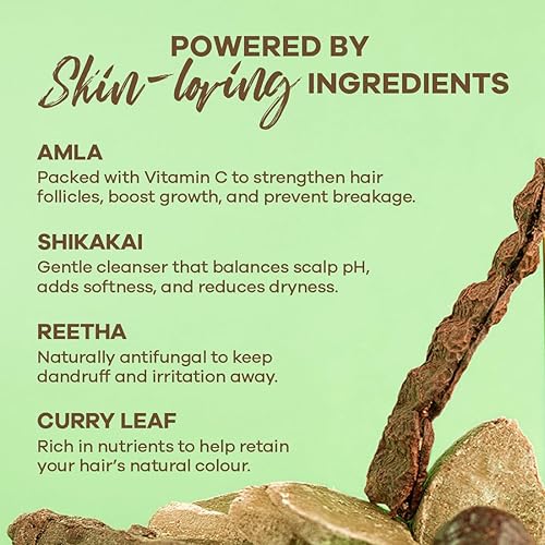 Miniatura 4 de Earth Rhythm Shikakai Barra de champú para caída del cabello | Contiene extractos de Shikakai, hoja de curry, Reeta y Amla | Hombres y mujeres | Sin