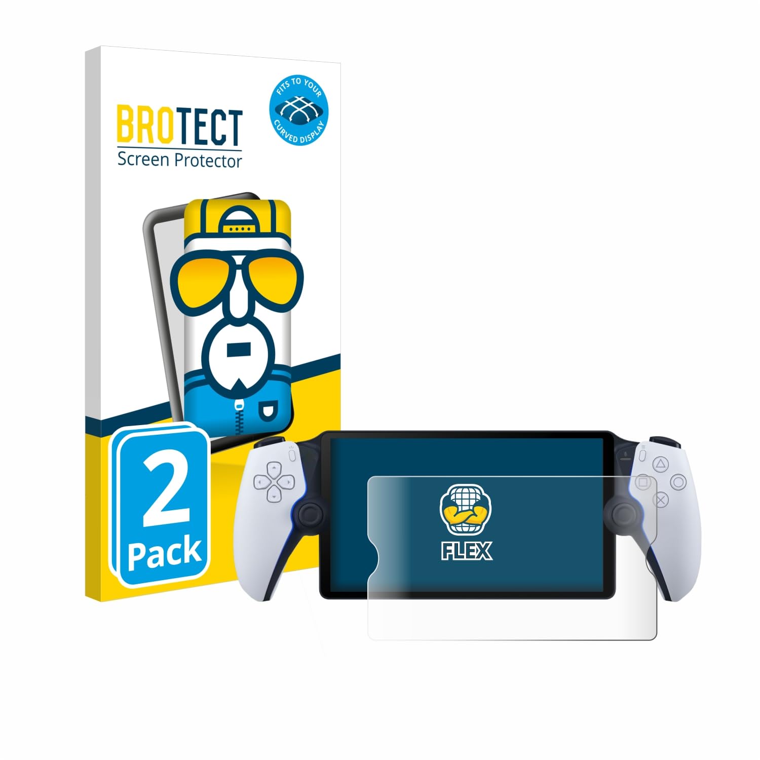 Brotect Pellicola Opaca Per Sony Playstation Portal (2 Pezzi) - Copertura Totale 3D, Antigraffio E Anti-impronta, Made In Germany