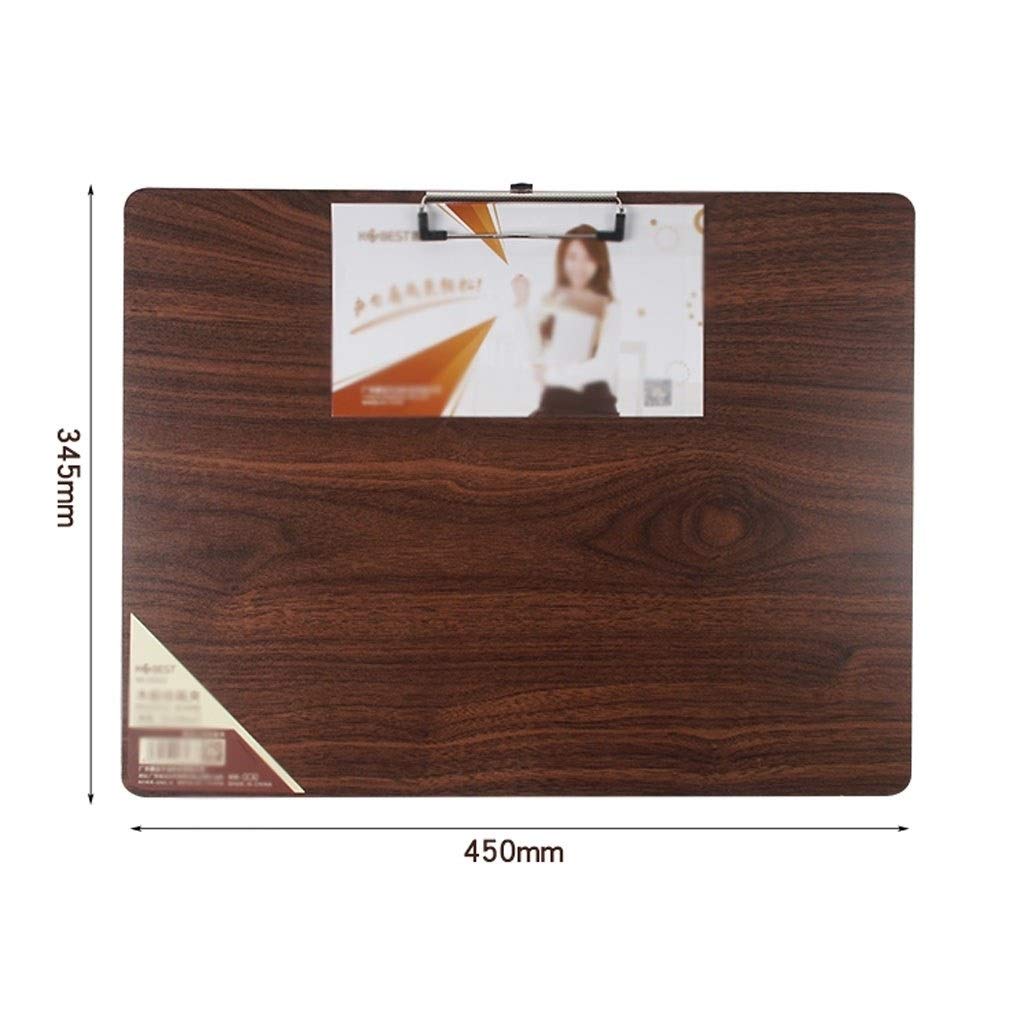 Zwischenablage für Bürobedarf A3 Schreibmappe Zwischenablage, A3 Holz Zwischenablage, Office Drawing Board Zwischenablage 3PC Haltbarer Clip mit niedrigem Profil