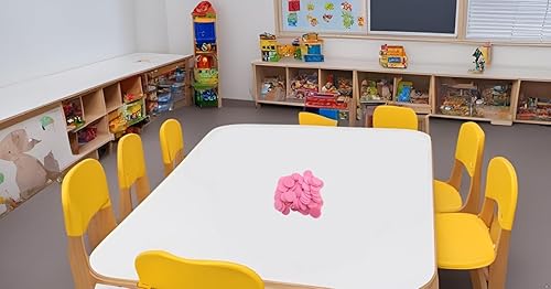 Vista 78 de SmartDealsPro juego de 100 fichas de aprendizaje de plástico opaco, de 1 pulgada, para juegos de fichas, minipóquer, con caja de almacenamiento