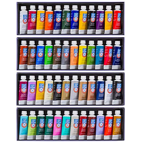 48 Assorted Acrylic Paint Tube Set by Artist's Loft - Academic Level Paint For Drawing, Painting, Art & Crafts Supplies - 1 Pack