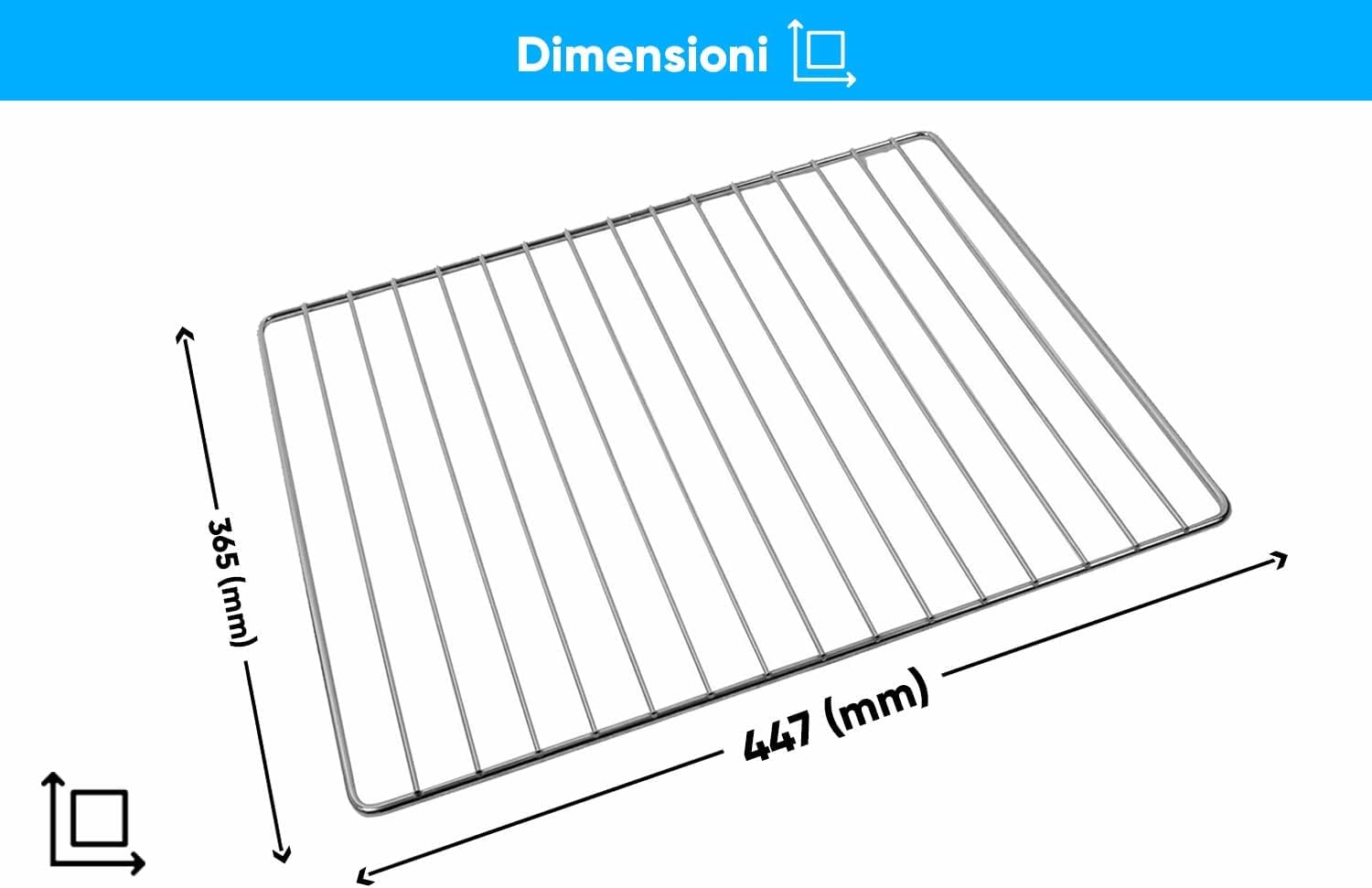 Kit Leccarda + Griglia Per Forno Ariston Hotpoint Whirlpool - 447x365 Mm, Ricambio