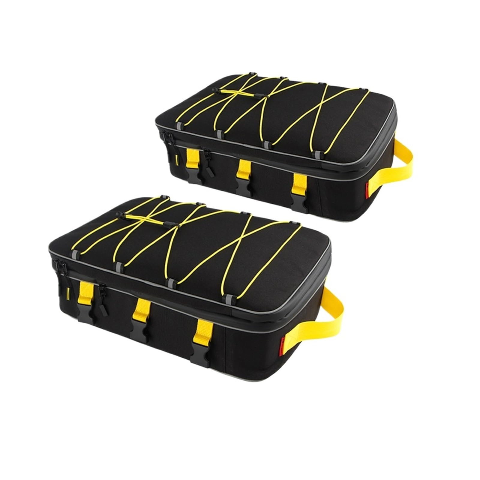 Rangement bagages et sacoches universelles de boîte supérieure jaune