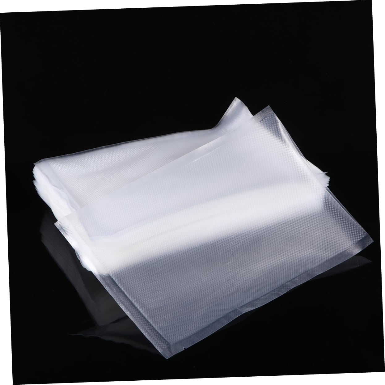 ABOOFAN 100pcs Transparent Dot Texture Vacuum Sealer Bags Food Storage Bags for Dry Fruits Candy Chocolates and Snacks Compatible Commercial Vacuum Machines