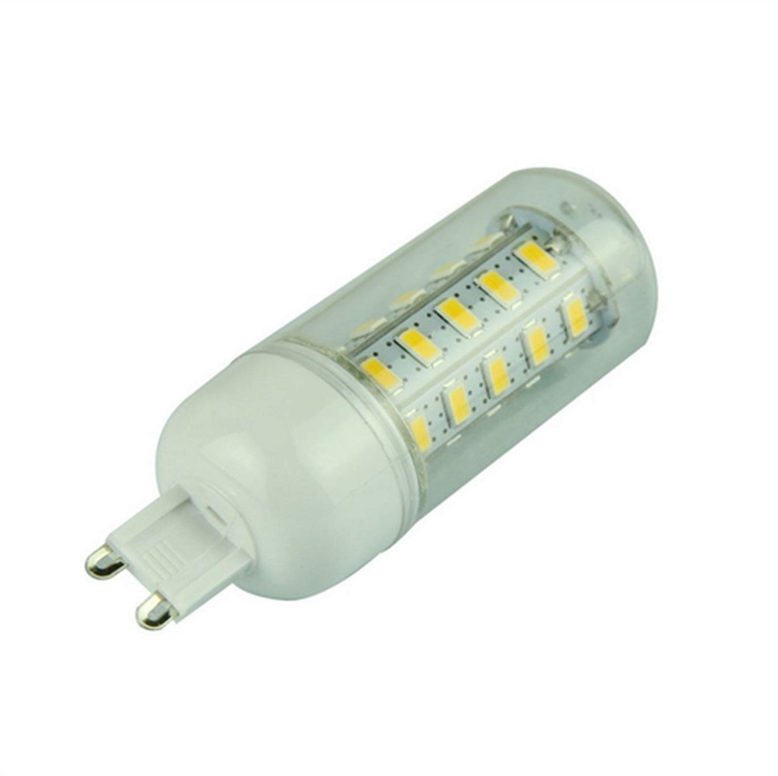 ANTYX 12V G9 Żarówka LED (10-PACK), 7W G9 BASE LED Żarówka kukurydziana, 60 W równoważny, Lampy kukurydziane LED, LED 500-550LM LED, DC10-80V (Color : Ciepły biały)