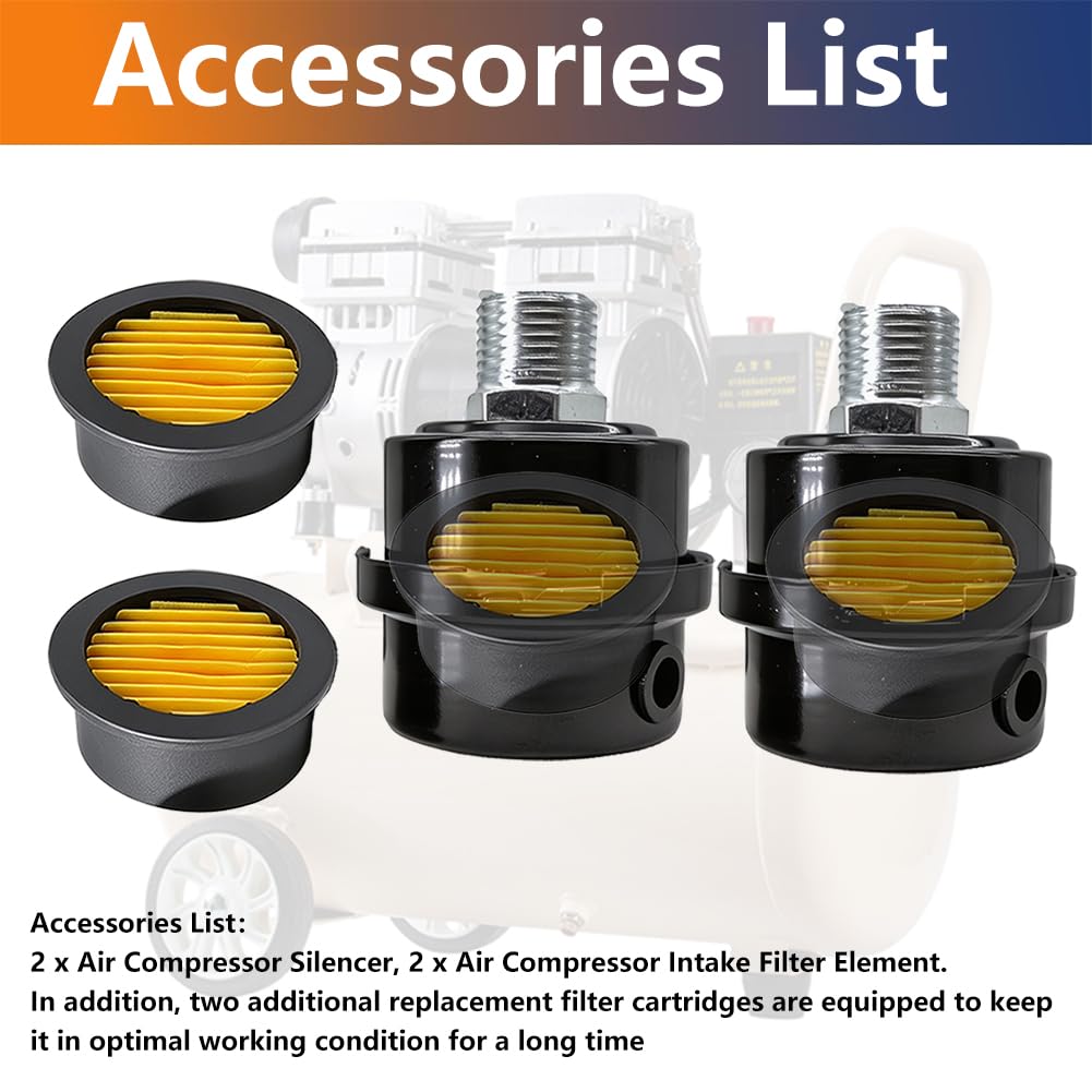 Air Compressor Silencer Filter - Reduce Noise & Protect -3