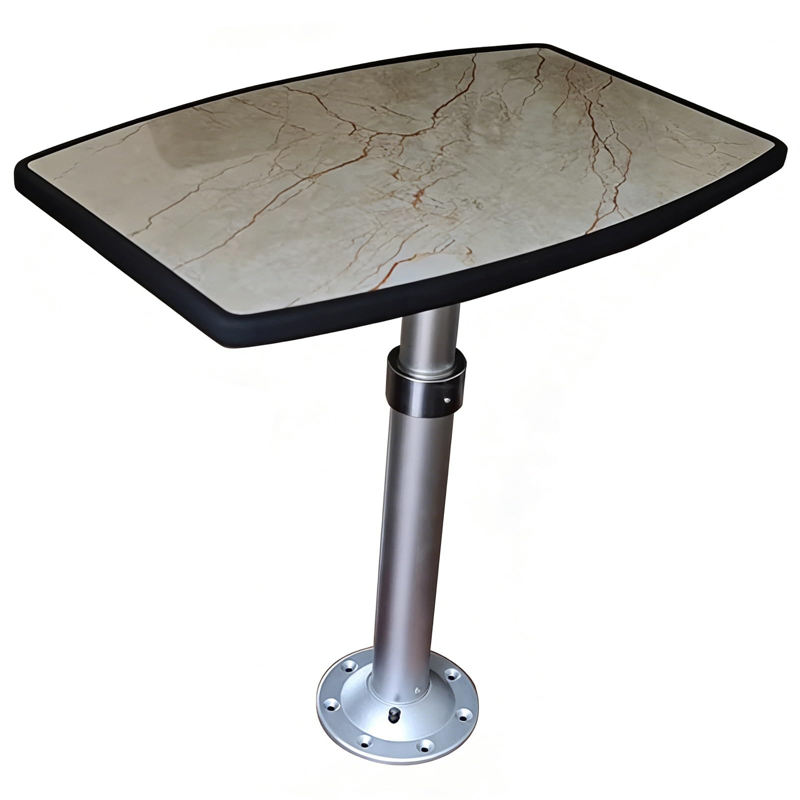 Mesa de comedor regulable y desmontable para caravana y exterior