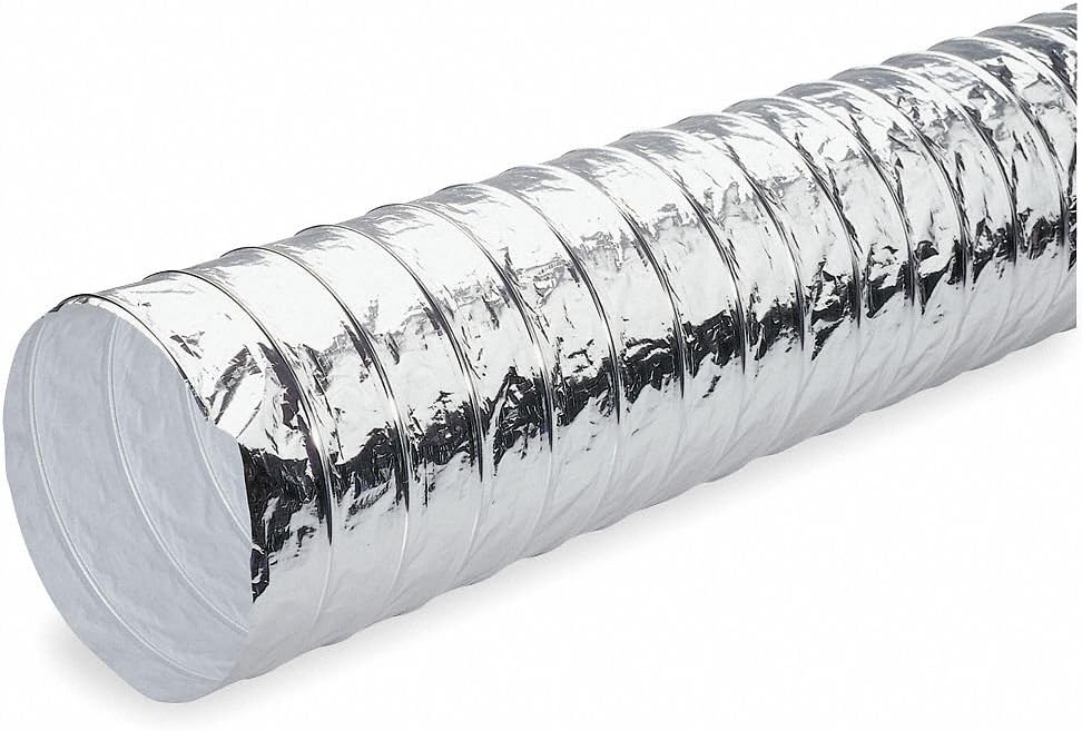 Noninsulated Flexible Duct, 8 In. Dia.