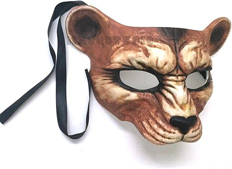 Amazon ハロウィン仮面舞踏会 レオパードマスク アニマルコスプレ お化け屋敷コスチューム パーティーウェアまたはデコ ナチュラル コスプレ 仮装 通販