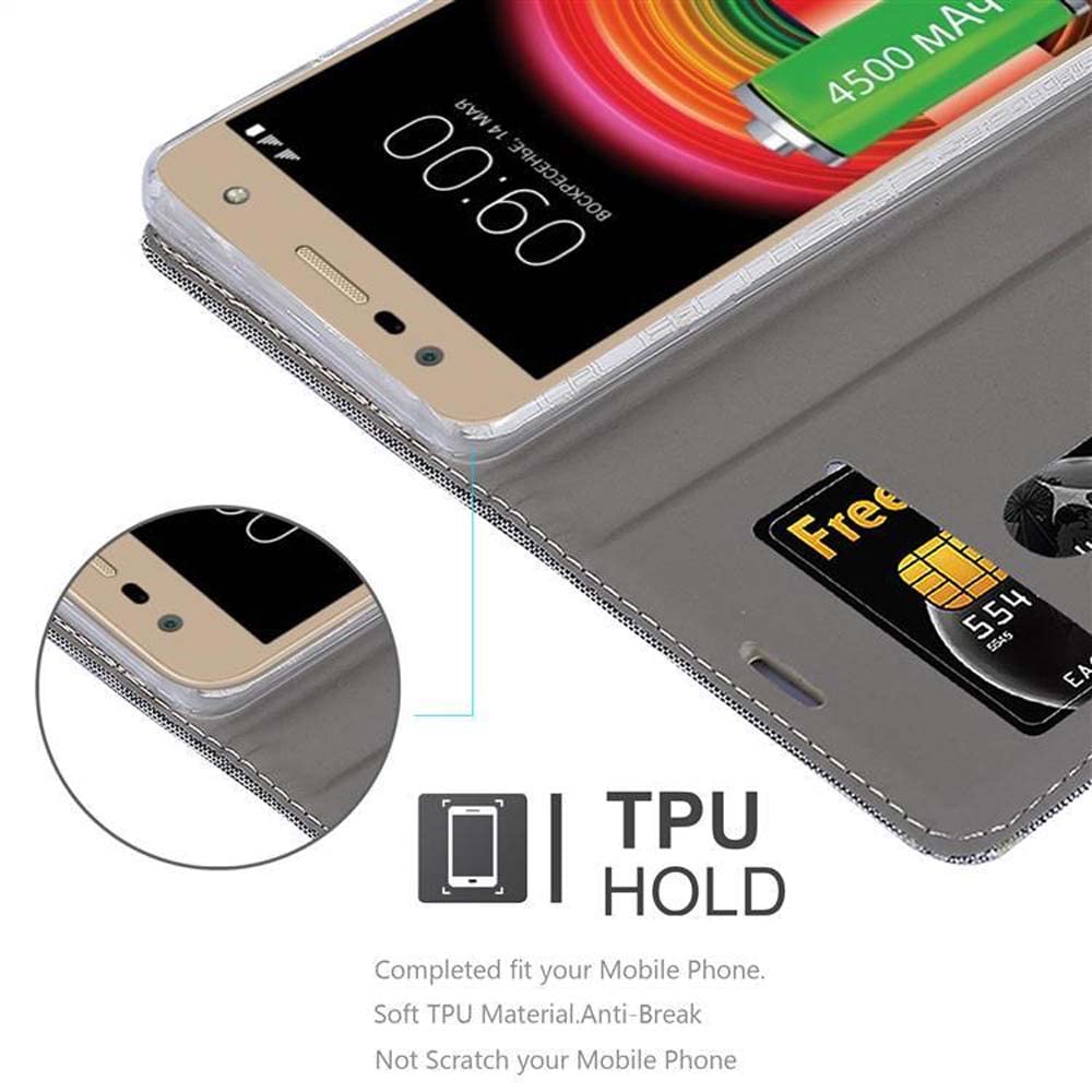 Catena portacellulare Cadorabo per LG X POWER 3 in GIALLO - Custodia per cellulare con cordino regolabile da appendere al collo