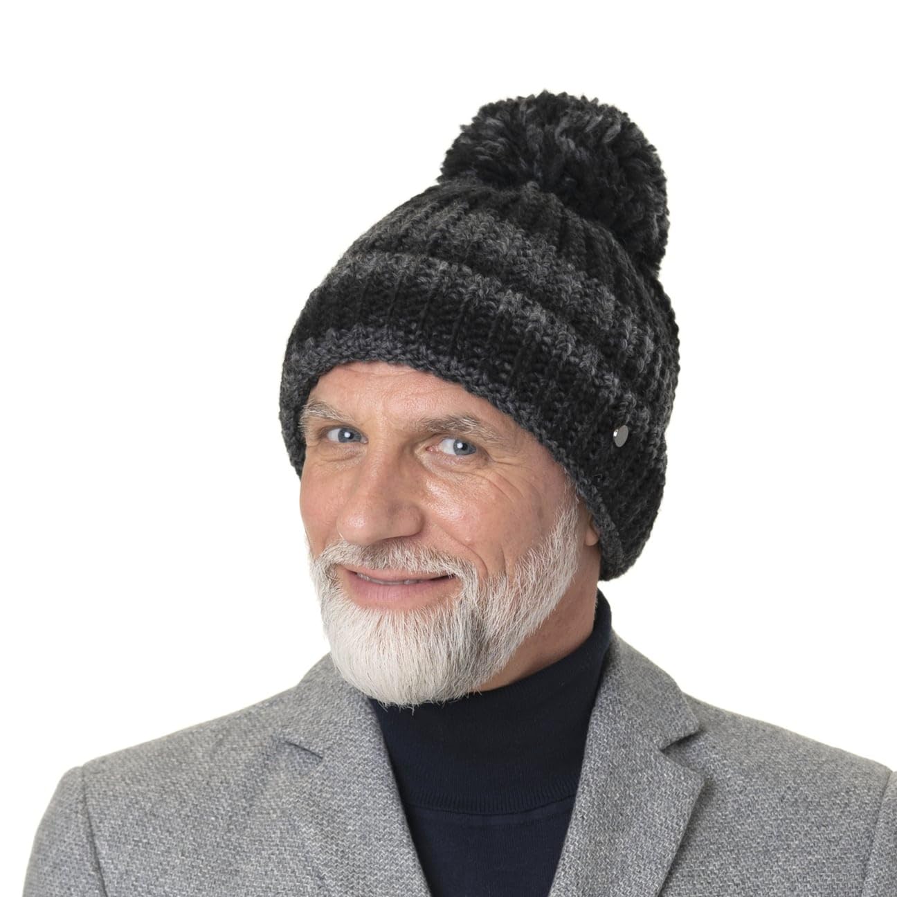 Lierys Finja Bonnet a Pompon en Tricot Fabrique en Allemagne Unisexe Automne Hiver