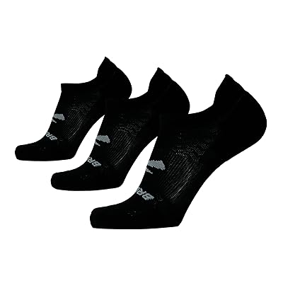 Brooks Run In No Show 3 Pack No Show Socks Shoes Black