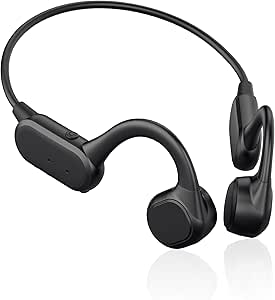 Bone Conduction Headphones, Bluetooth 5.3 Open Ear Headphones, 8H Playtime, IPX6 Sweatproof, Sport Earphones with Mic for Workout, Black asin的图片
