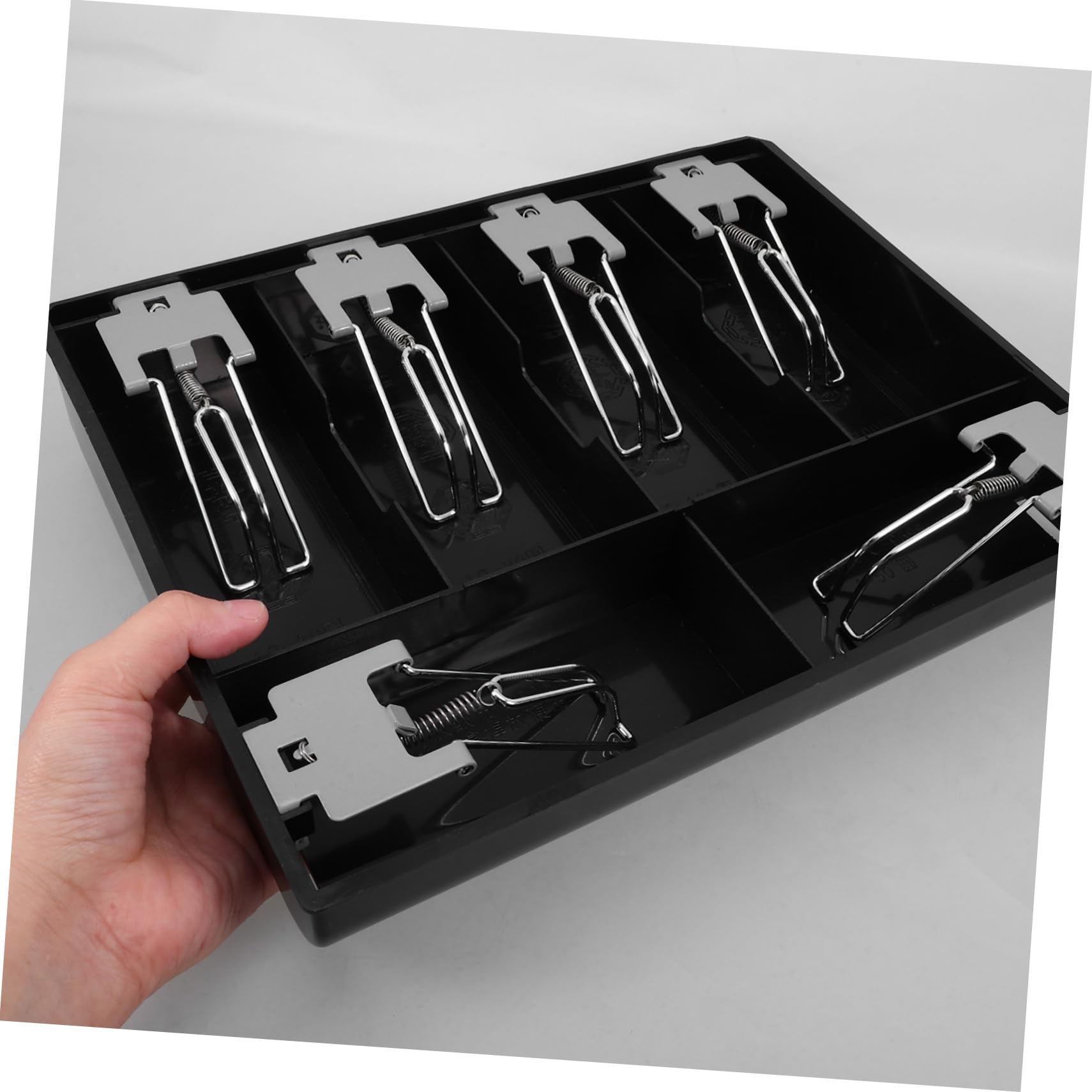 OSALADI Registratore Cassa Scomparti Per Monete e Banconote Accessorio Per Registratore Cassa Compatto e Durevole Per Piccole Imprese Panetterie Ristoranti Supermercati e Negozi