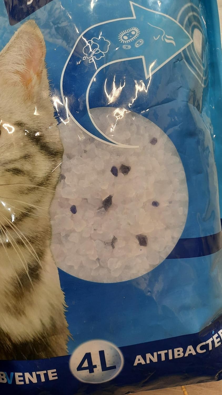 Sabbia di silice di gatto antibatterica Single Premium (confezione da 3 = 12 litri)