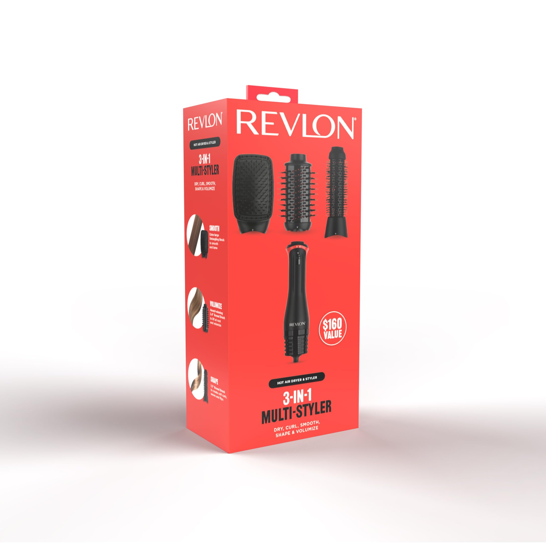 REVLON 3-in-1 Multi-Styler Blow Dryer Brush with 3 Attachments view 7