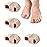 Golbylicc Bunion Toe Separators for Overlapping Toes Women Men, Gel Toe Spacers Bunion Corrector with 2 Loops for feet (4PC)