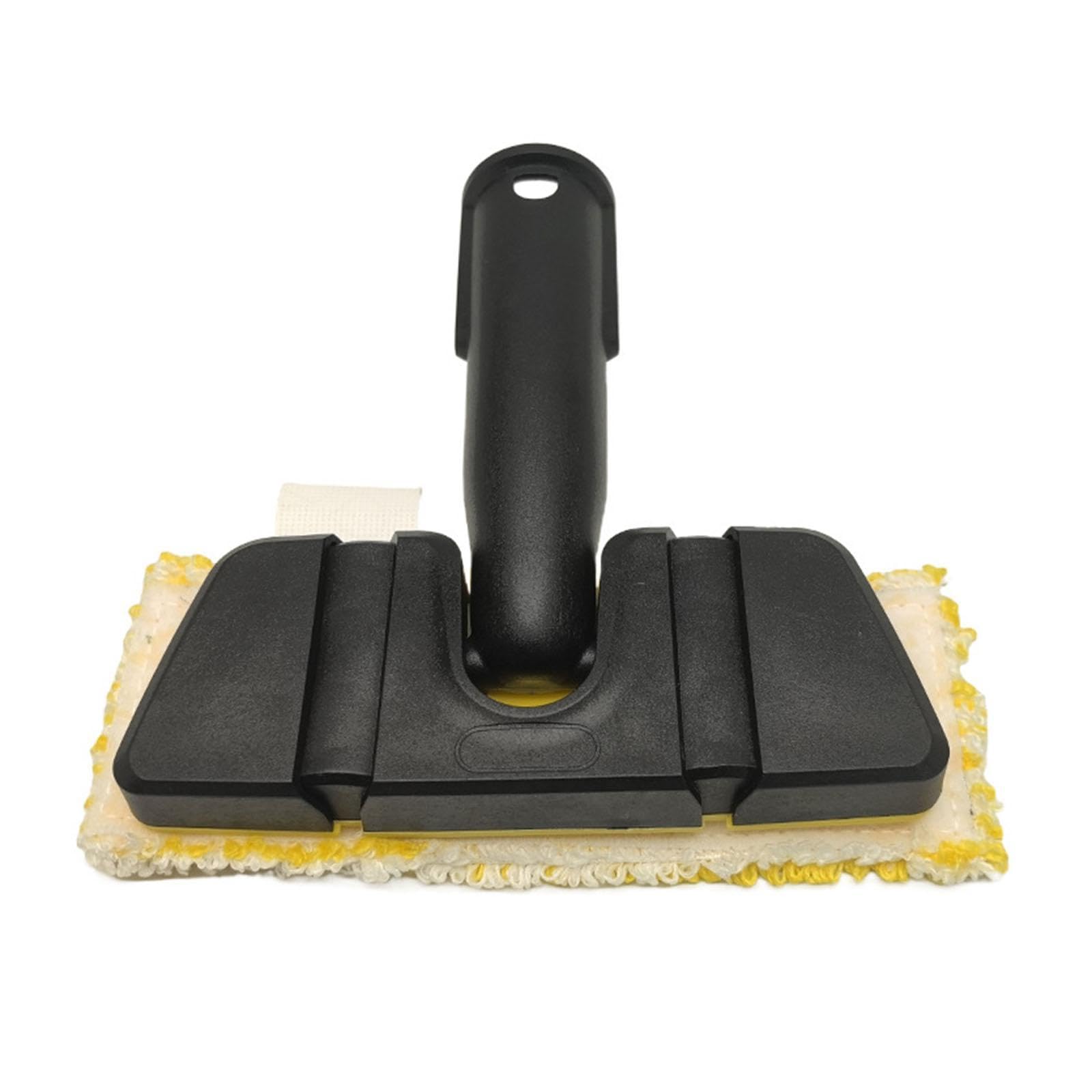 Steamer Replacement Cepillo de Mano Adaptador de Cabezal de Cepillo Accesorio con Función de Limpieza Profunda Material PP Adecuado para, con 2 Mopas Amarillas, Individual