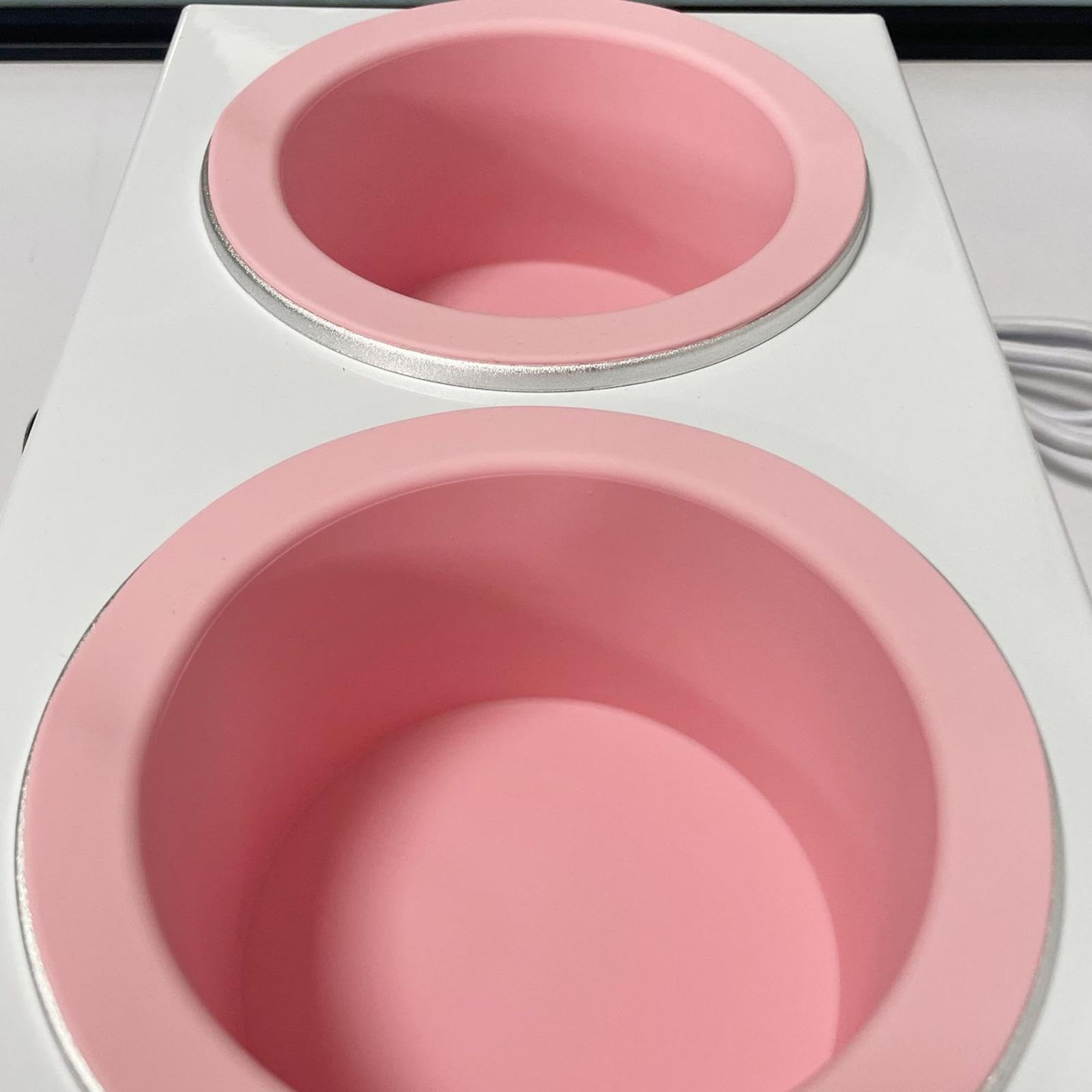 Qianly Olla de Cera Profesional Máquina Depilatoria Doble Recipiente con Apagado Automático Gran Capacidad 1000ml y Material Aluminio para Tratamientos de