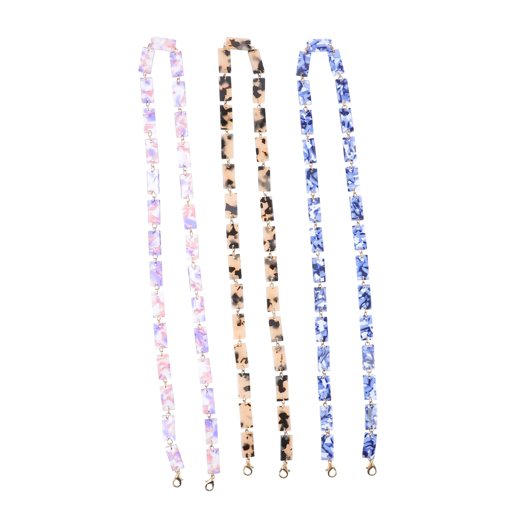 Beavorty Brillen Kette Teilig Blau Leopard Maskenband Langlebig Und Für Brillen Und Masken Perfektes Accessoire Für Familie Und Freunde