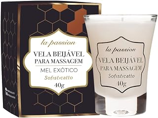 Vela para Massagem Corporal Beijável Aromatica Mel Exótico