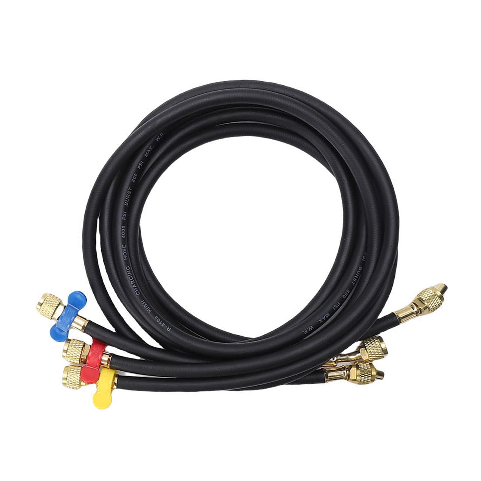 Kit de Recarga de Refrigerante con Medidor de Colector único Digital para HVAC, Medidor de Prueba de Presión Preciso para CA, Adecuado para Profesionales de HVAC y Entusiastas del Bricolaje,