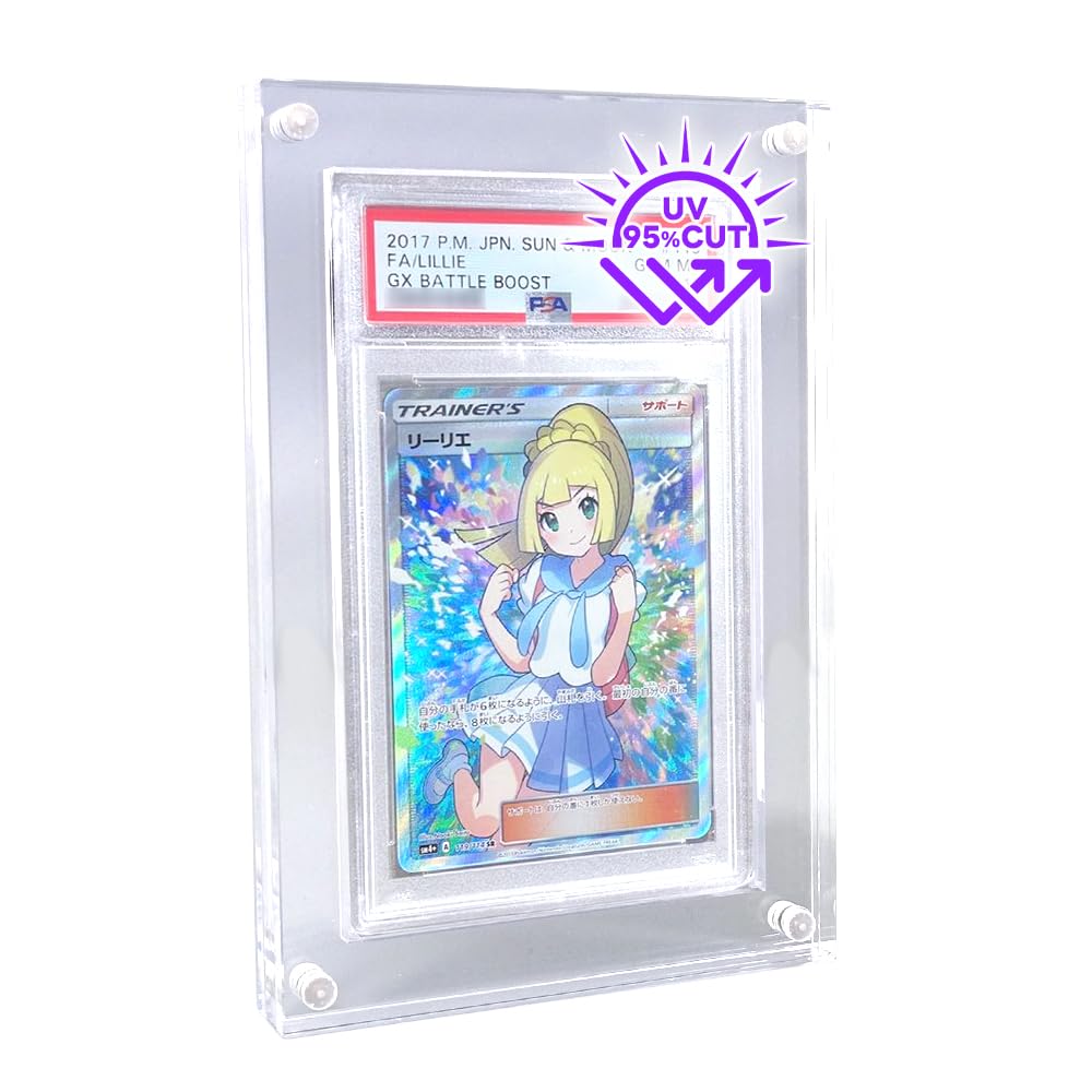 PSA鑑定ケース　マグネットローダー　ディスプレイ　アクリル製　UVカット　5つ PSA鑑定ケース マグネットローダー ディスプレイ アクリル製 UV