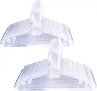 Cabide De Acrilico Antideslizante Reforçado Multiuso Kit 30 un Roupas Economia de Espaço | Material Virgem de Acrílico| Cabides para Calças, Camisas, Camisetas, Ternos | Multifuncional