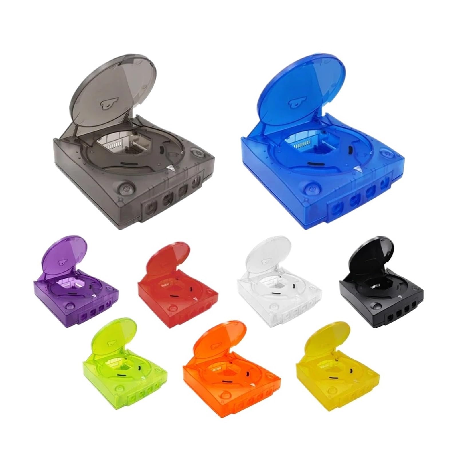 Guscio Di Plastica Di Ricambio Trasparente For Console For Videogiochi Retrò - Compatibile Con SEGA Dreamcast - Compatibile Con Bitfunx(TRN OR)