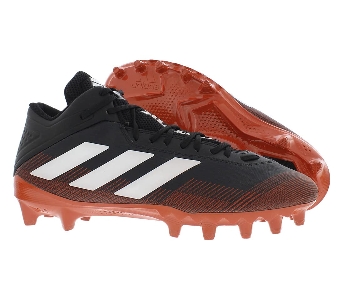 Adidas Sm Freak Mid Men Shoes Size 12, Color: Black/White/Orange