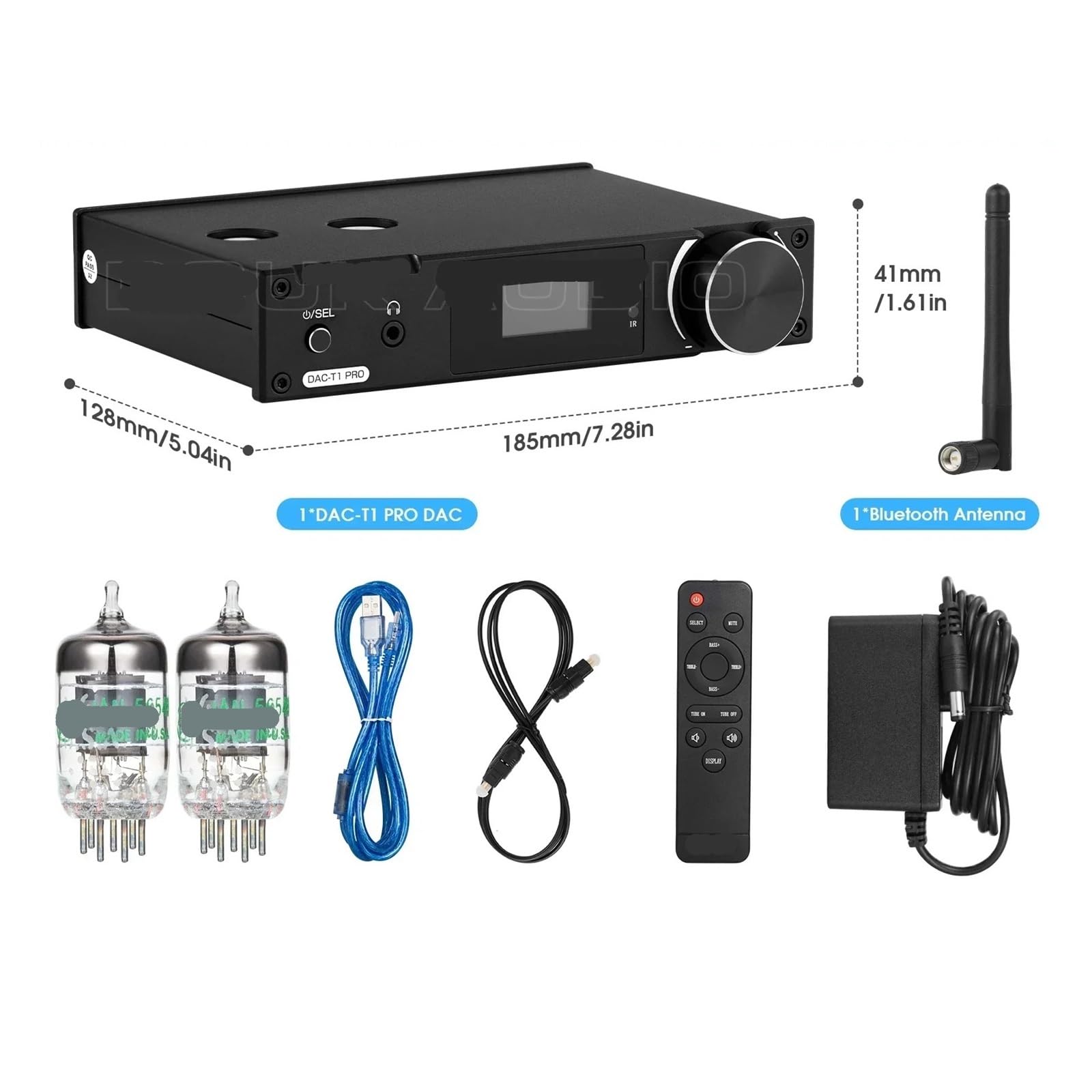 Przedwzmacniacz lampowy HiFi przetwornik D/A COAX/OPT U DAC odbiornik głośnikowy wzmacniacz słuchawkowy