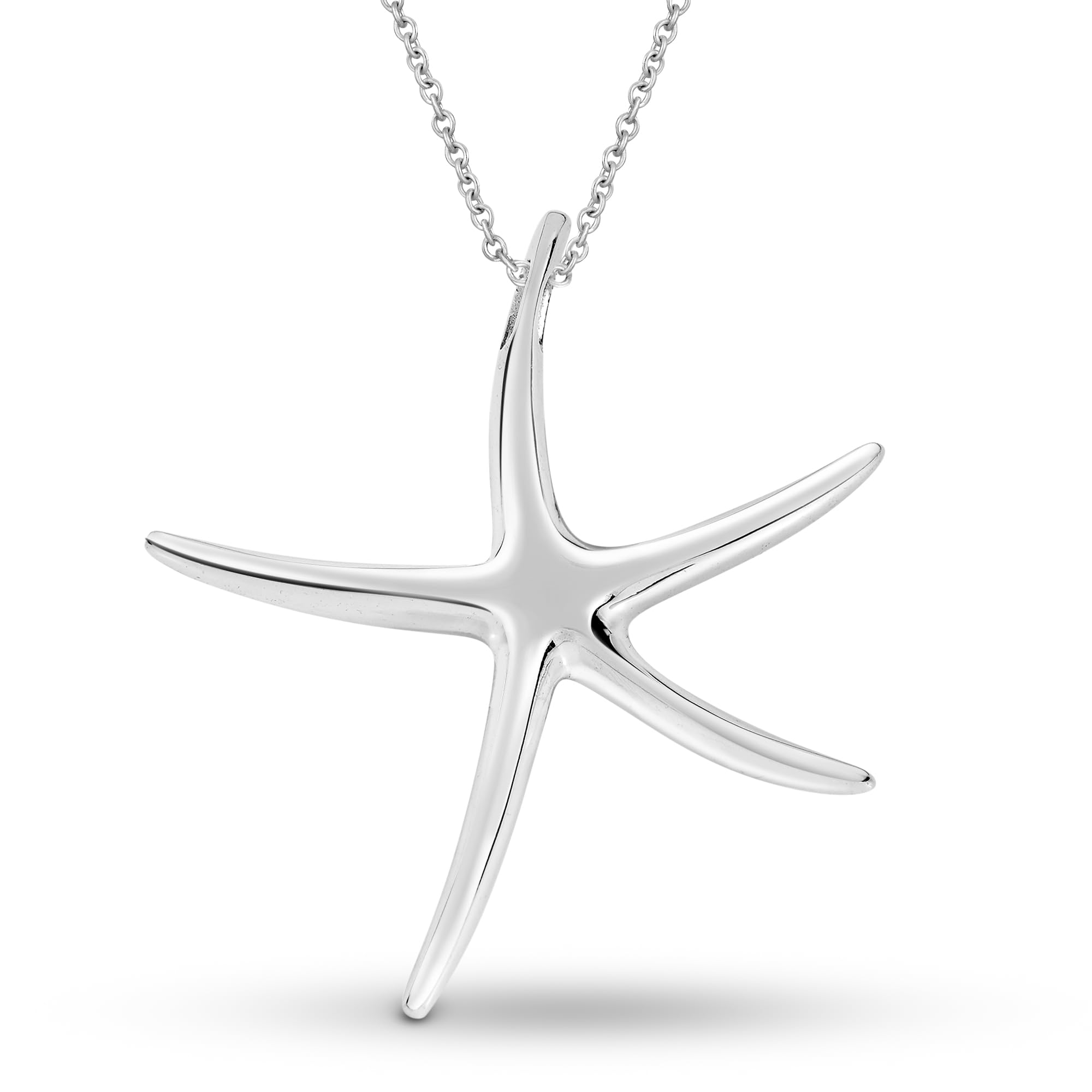 AeraVida Juguetón Baile De Estrella De Mar .925 Collar Con Colgante De Plata Esterlina