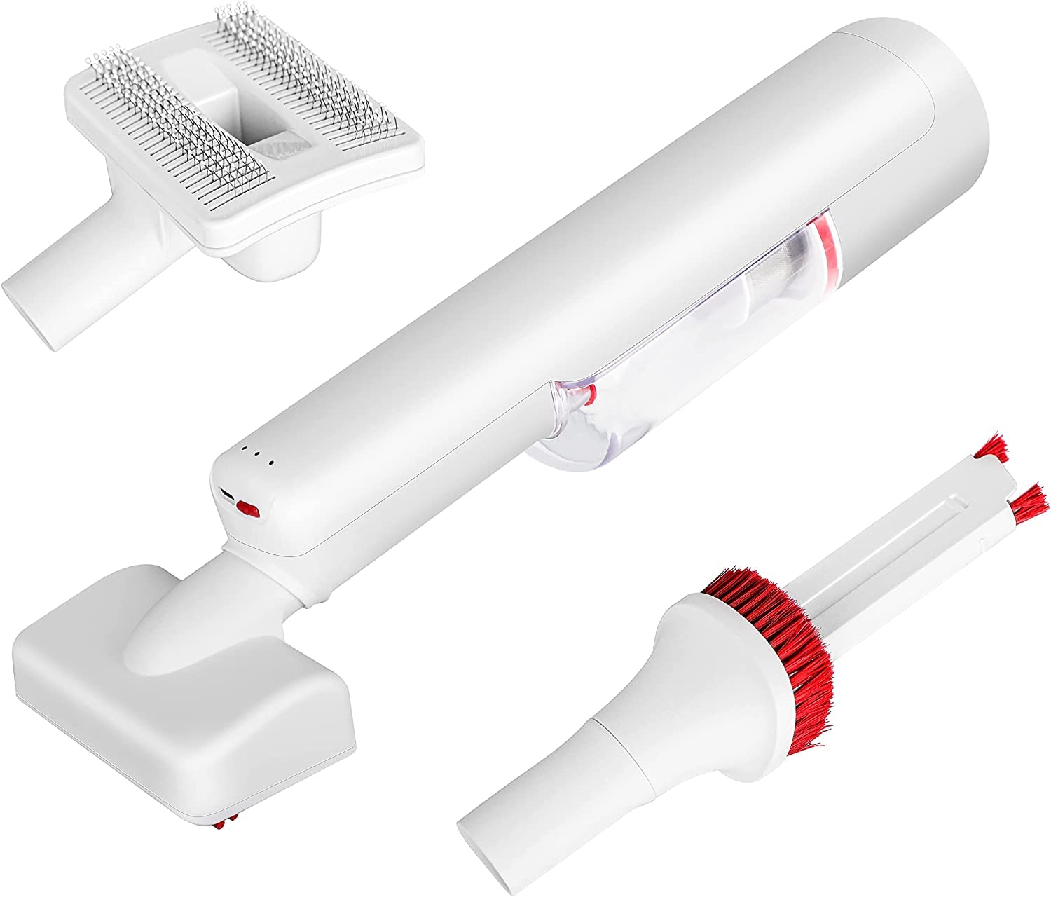 SEGMARTCordless Handheld Vacuum, Professional Grooming Deshedding Pet Vacuum Cleaner with Slicker Brush for Cats, Dogs