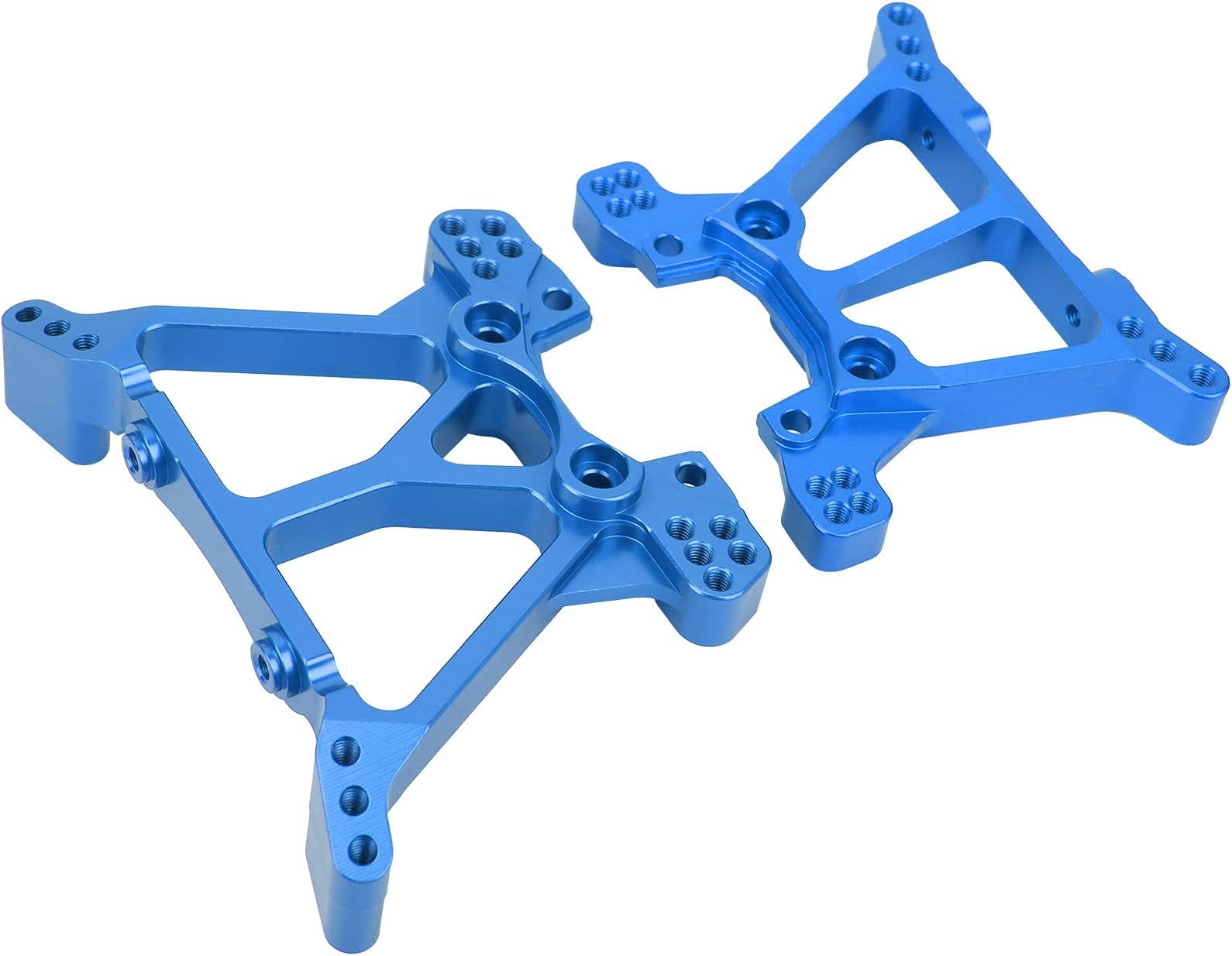 RC Front Rear Shock Tower, Durable Hign Performance Aluminum Alloy RC Shock Tower for Slash 4X4 TSM for 1/10 RC Car(Default)
