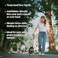 Vista 4 de Suplemento líquido de vitaminas y minerales para perros y gatos, sabor a hígado de res, 4 onzas