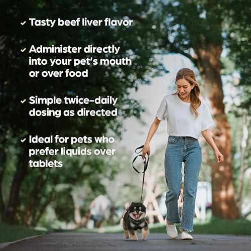 Pet-Tinic Liquid Vitamin-Mineral Supplement for Dogs & — shown in a real home setting for scale