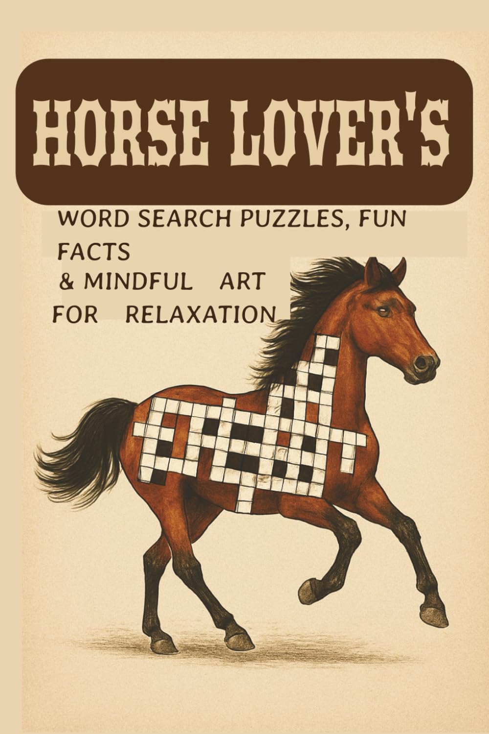 HORSE WORD SEARCH PUZZLE BOOK: word searches with easy to read prints about horses, horseback riding,horse racing and ... with horse illustrations,gift for holidays.
